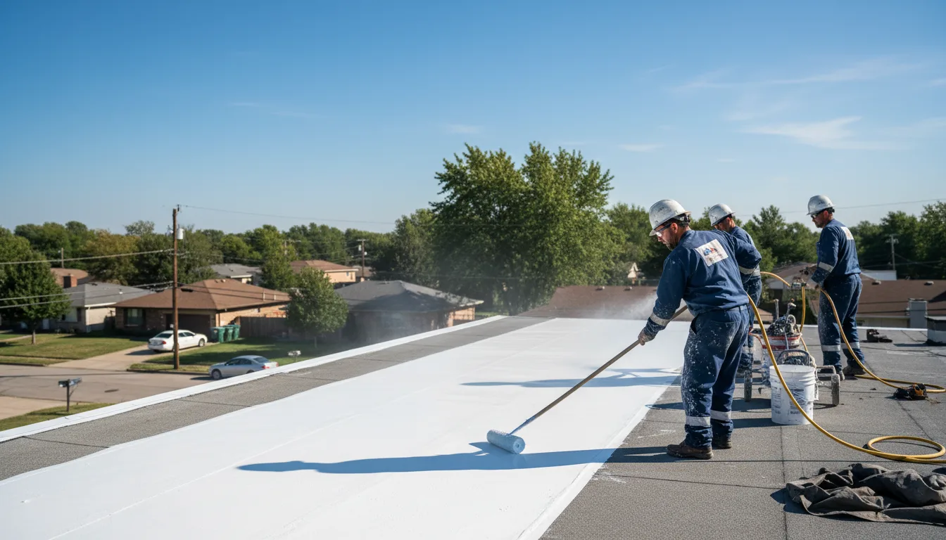 Commercial roof coating in Ava, OH near me
